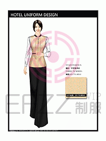酒店中餐服務(wù)員制服設(shè)計(jì)圖1231