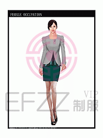 女時尚秋冬職業(yè)裝設計圖688