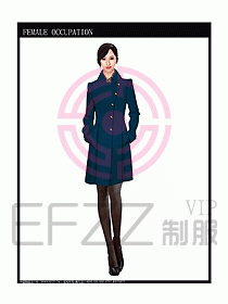 女職業裝大衣設計圖089