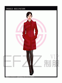 女職業裝大衣設計圖090