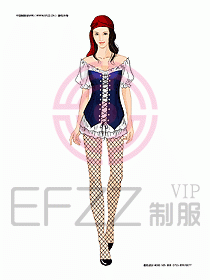 KTV男女服務(wù)員制服設(shè)計圖450