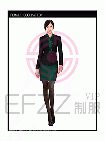 時尚職業(yè)女西服設(shè)計圖704