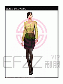 時(shí)尚職業(yè)女西服設(shè)計(jì)圖756