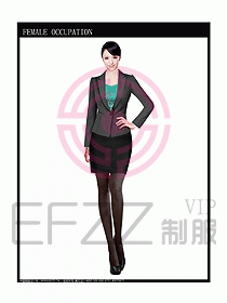 時尚職業(yè)女西服設(shè)計圖773