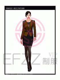 時尚職業女西服設計圖793