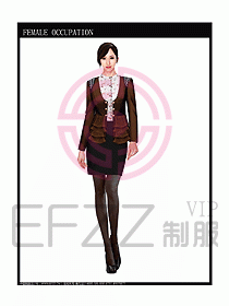 時(shí)尚職業(yè)女西服設(shè)計(jì)圖805