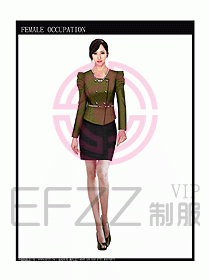 時尚職業(yè)女西服設計圖832
