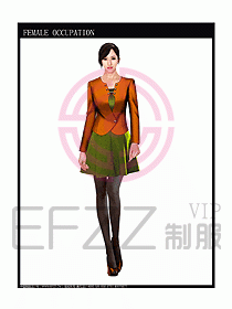 時尚職業(yè)女西服設(shè)計圖856