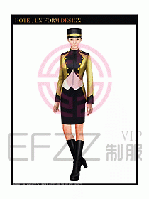 酒店門(mén)童制服設(shè)計(jì)圖733