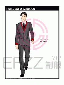 酒店大堂制服設計圖519