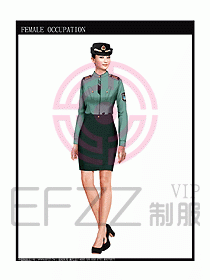 長(zhǎng)袖保安服制服設(shè)計(jì)圖354
