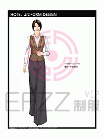 酒店西餐服務(wù)生制服設(shè)計(jì)圖779