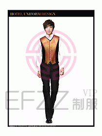 酒店西餐服務生制服設計圖790