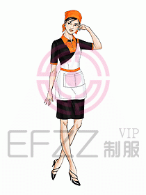 快餐廳制服設計圖007