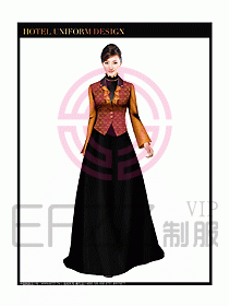 西餐咨客制服設計圖339